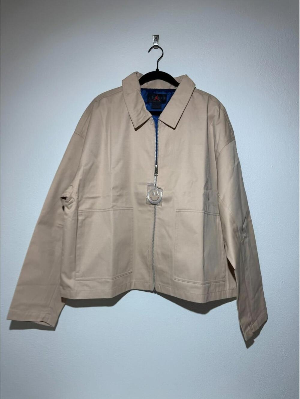 NWOT $250 Nike Air Jordan x J Balvin Woven Jacket Bio Beige Size XL Collab Mens